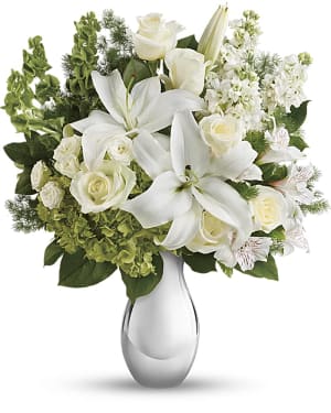 Shimmering White Bouquet Flower Bouquet