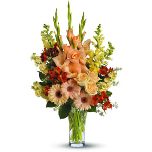 Mixed Orange Vased Arrangement
 Flower Bouquet