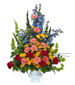 Heaven's Gate Floor Basket Flower Bouquet