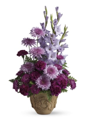 Mixed Purple Floor Basket