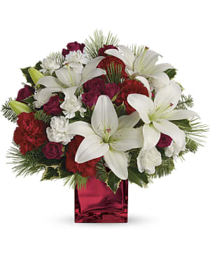 Caroling In The Snow by Teleflora Flower Arrangement Caroling In The Snow by Teleflora Flower Bouquet