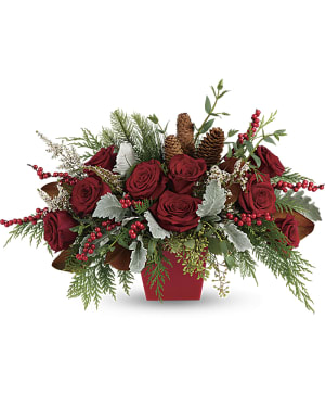 Winter Blooms Centerpiece Flower Bouquet