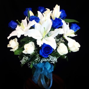 Sapphire Love Blue Roses Flower Bouquet