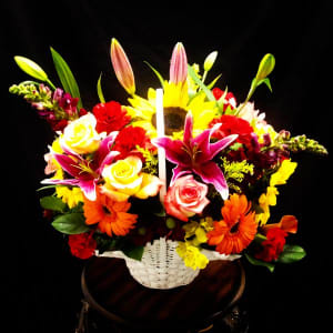 Garden Basket Flower Bouquet