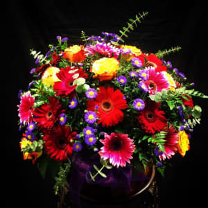 Gerbera Daisy Basket ! Flower Bouquet