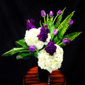 Purple and White Flower Bouquet