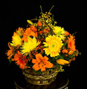 Fall Flower Basket Flower Bouquet