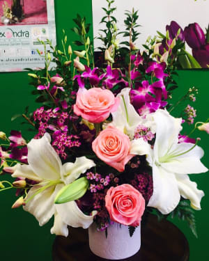 Purple, Pink and White Floral design Flower Bouquet