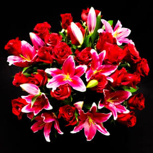 Roses & Lilies Flower Bouquet