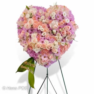 Solid Floral heart Spray Flower Bouquet