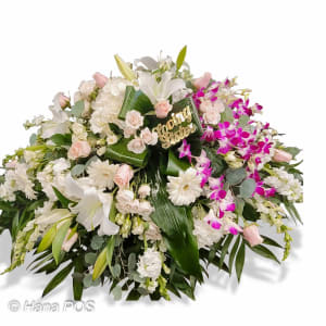 Heavenly Sent Casket Spray Flower Bouquet