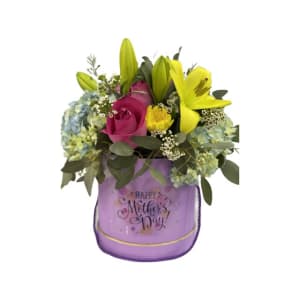Hat Box Arrangement Flower Bouquet