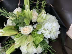 Christmas Whites Bouquet Flower Bouquet