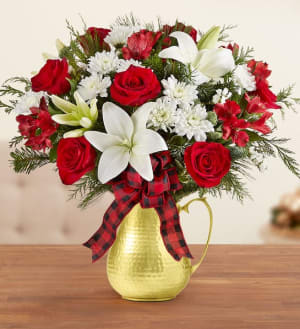 Country Christmas Bouquet Flower Arrangement Country Christmas Bouquet Flower Bouquet