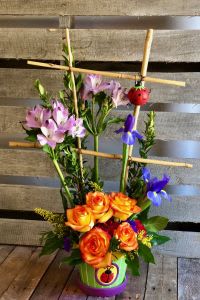 Lady Bug Garden Flower Bouquet