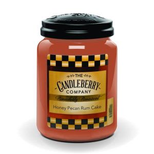 Candleberry Honey Pecan Rum Cake Jar Candle Flower Bouquet