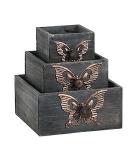 Drawer Planters with Butterfly Accent Flower Bouquet