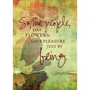 Just Because Greeting Card -  Some People Flower Bouquet