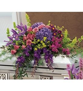 Graceful Tribute Casket Spray Flower Bouquet