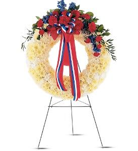 Patriotic Spirit Wreath Flower Bouquet