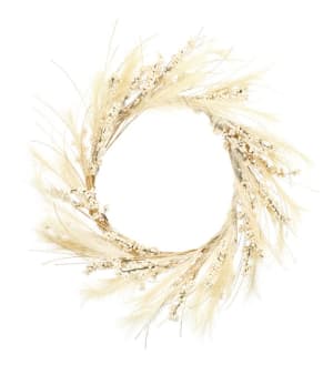 Wheat Berry Wreath - SIlk Flower Bouquet