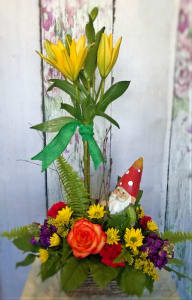 There's Gnome Place Like Home Flower Bouquet