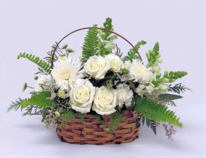 Simply White Flower Bouquet