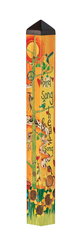 Share Your Song 40" Art Pole Flower Bouquet