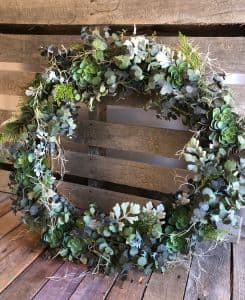 Eucalyptus Wreath - Silk Flower Bouquet