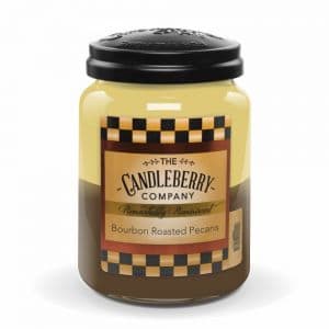 Candleberry Bourbon Roasted Pecans Jar Candle Flower Bouquet