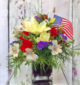 America the Beautiful...by Banner's Flower Bouquet