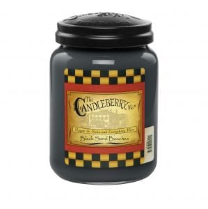 Candleberry Black Sand Beaches Jar Candle Flower Bouquet