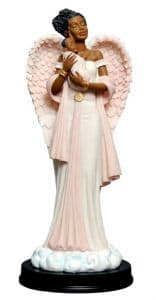 Angel in Pink  with Baby Flower Bouquet