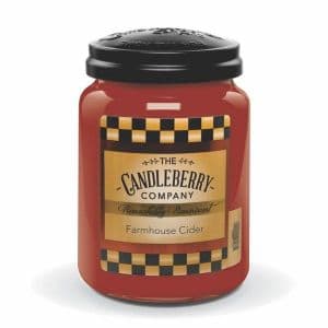 Candleberry Farmhouse Cider Jar Candle Flower Bouquet