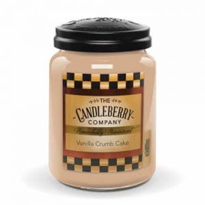 Candleberry Vanilla Crumb Cake Jar Candle Flower Bouquet