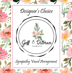 Designer's Choice - Sympathy Vased Arrangement Flower Bouquet