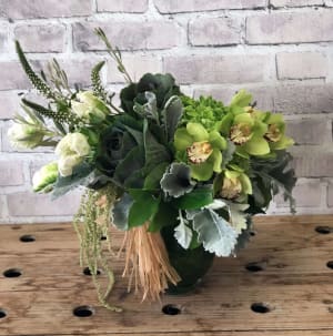 A certain shade of green Flower Bouquet