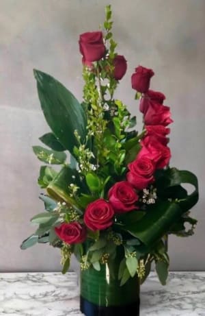 Stairway to Heaven Dozen Roses Flower Bouquet