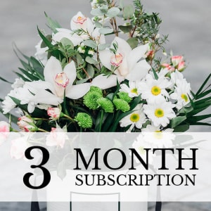 Monthly Flower Delivery - 3 Months Flower Bouquet