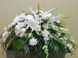 Casket Spray-Mixed Flowers Flower Bouquet