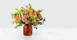 Peachy Keen™ Bouquet by FTD® - VASE INCLUDED Flower Bouquet
