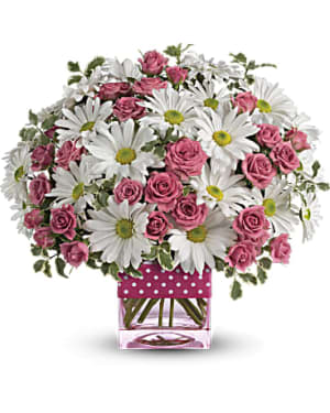 Polka Dots and Posies Flower Bouquet