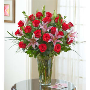2 Dozen Premium Rose Vase