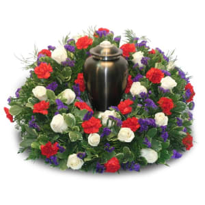 9C-Wreath For Urn Flower Bouquet