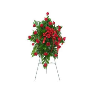 2A-24 Rose Spray Easel Flower Bouquet