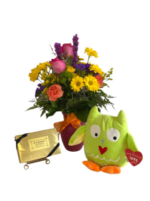 Owl Always Love You Flower Bouquet