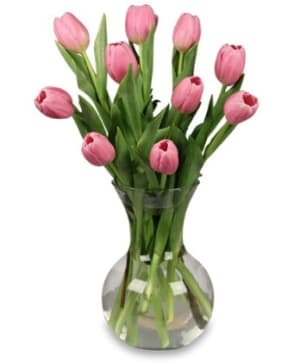 Sweet Pink Tulips Flower Bouquet