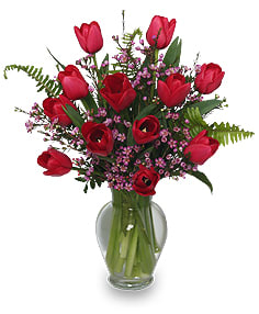 Tulipanes Rojos Flower Bouquet