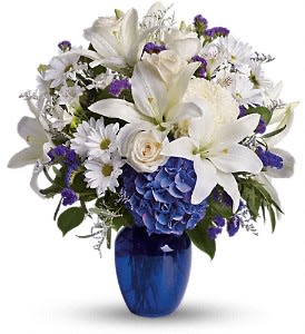 Beautiful in Blue Flower Bouquet