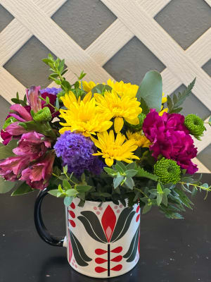 Coffee Mug with Blooms